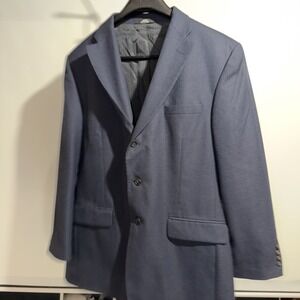 Haggar Black Label Blue Blazer 44L 3 Button Sports Coat